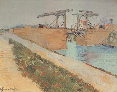 Vincent Van Gogh The Langlois Bridge at Arles with Road alonside the Canal (nn04) china oil painting image
